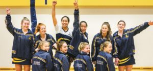 Marlborough Girls College netball team with NZKS jackets on