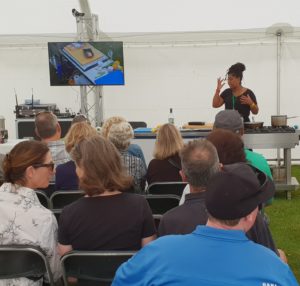 Jax Hamilton in the Culinary Marquee