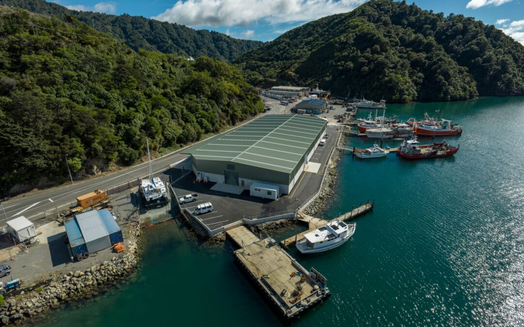 NZKS welcomes the opening of new salmon feed storage facility at the Westshore warehouse